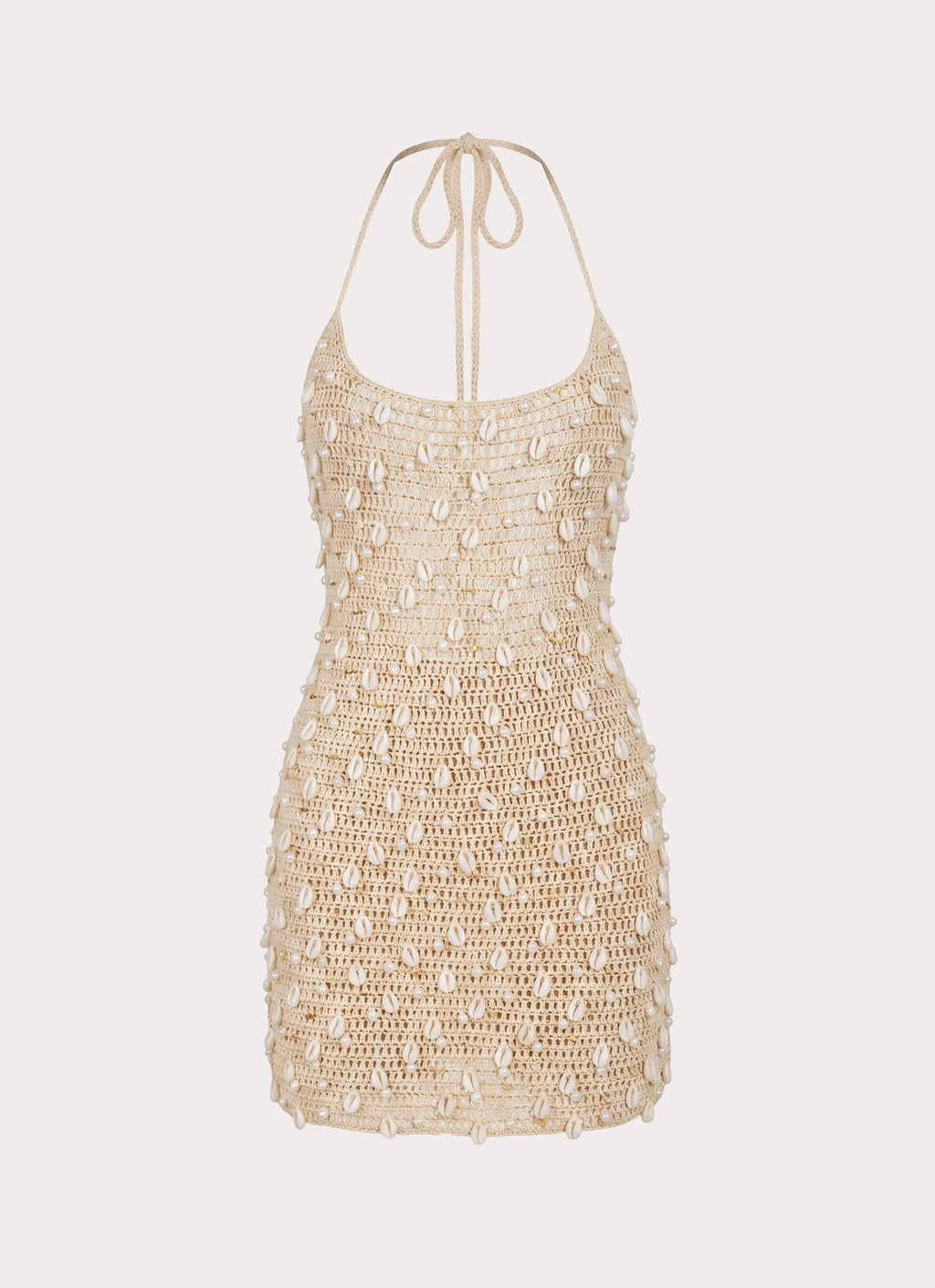 Sylvara Crochet Mini Dress - Ivory