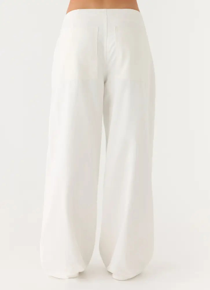 Seethal Low Rise Pants - White