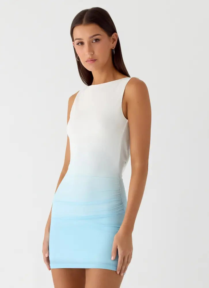 Sharona Mini Dress - Blue Ombre