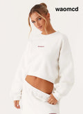 Signature Cropped Sweatshirt - Ivory