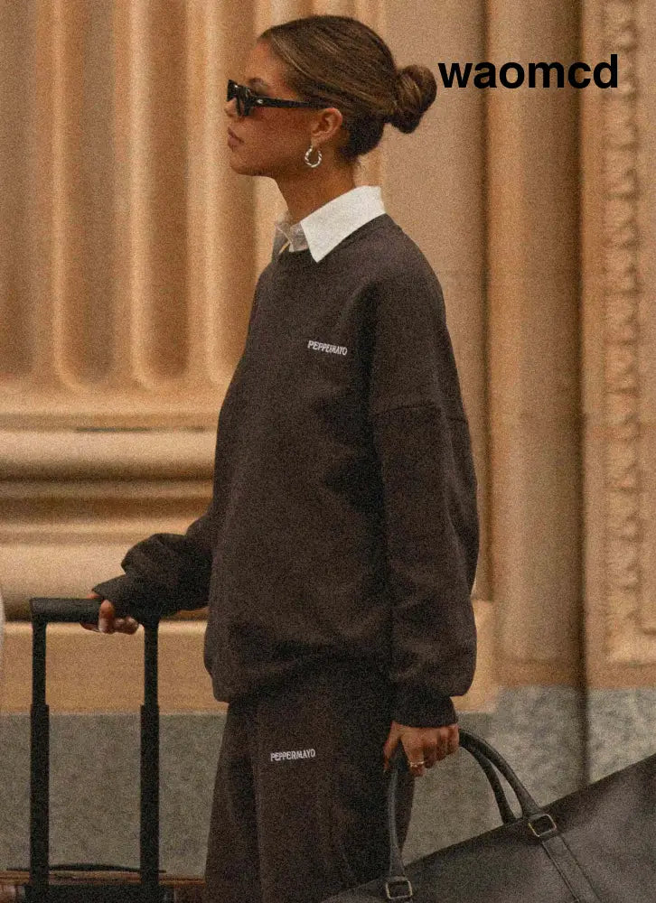 Signature Oversized Sweatshirt - Charcoal