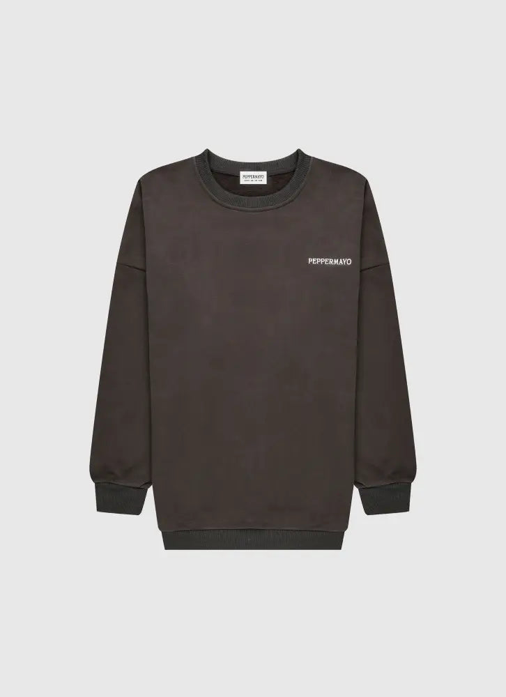 Signature Oversized Sweatshirt - Charcoal