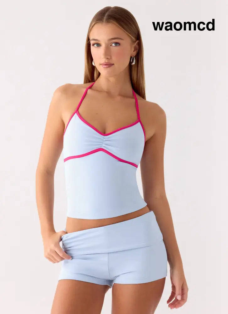Solaryn Halter Top - Blue