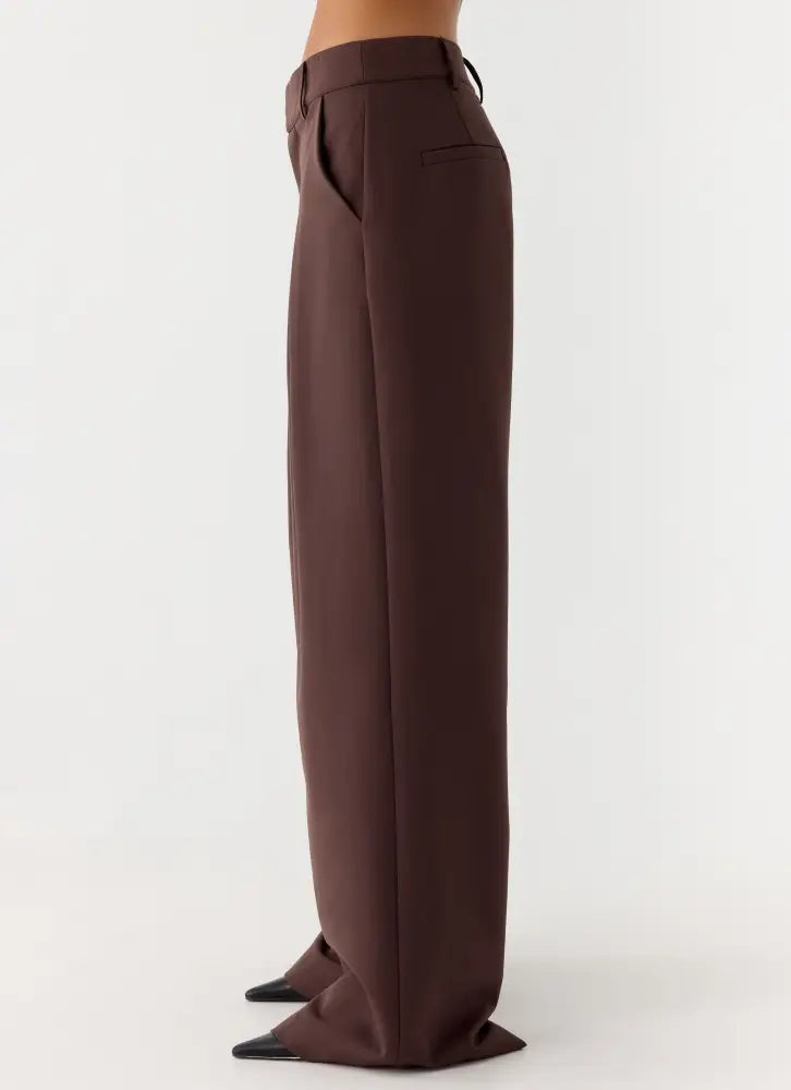 Sora Low Rise Pant - Dark Chocolate