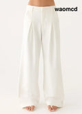 Sora Low Rise Pant - White